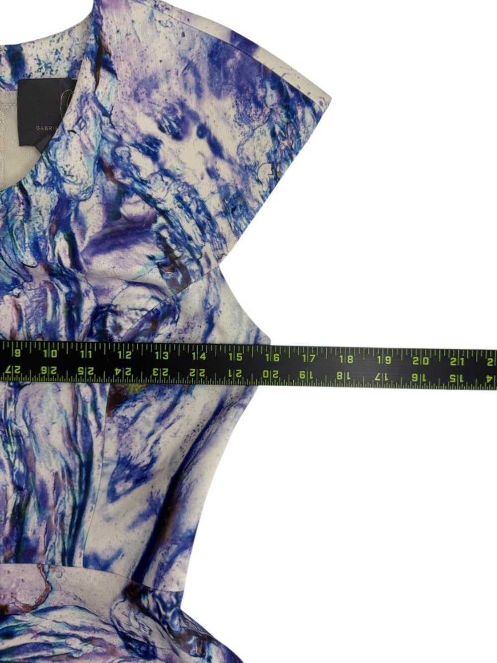 Gabriella Cadena Purple Marbled Over Cocktail Dress Size 4 O0835 - Picture 8 of 10